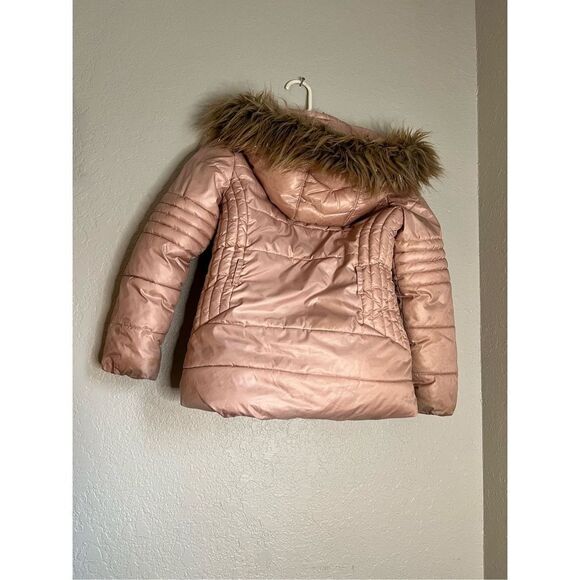 MICHAEL KORS Rose Gold  Stadium Length Puffer Jacket 7/8 - Picture 3 of 6